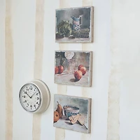 Hello Honey® 12" Cream Chic Round Wall Clock