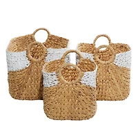 Brown Water Hycinthia Storage Basket Set