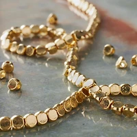 Gold Metal Irregular Shape Beads, 3mm by Bead Landing™