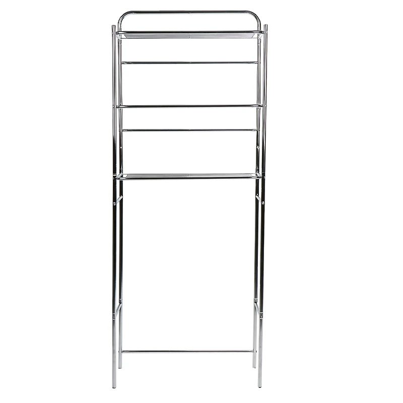 Mind Reader Silver 3-Tier Over the Toilet Rack