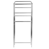 Mind Reader Silver 3-Tier Over the Toilet Rack
