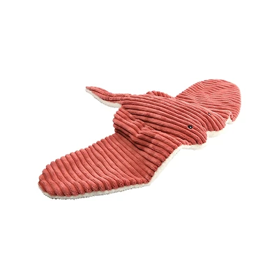 Hello Honey® 25" Rust Plush Corduroy Manta Ray
