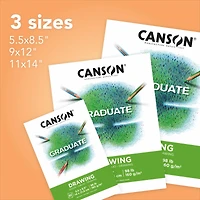 Canson® Graduate Foldover Drawing Pad, 9" x 12"
