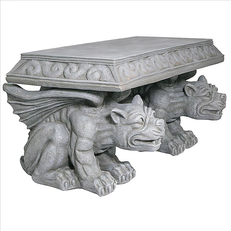 Design Toscano Blair Castle Sculptural Gargoyle Bench
