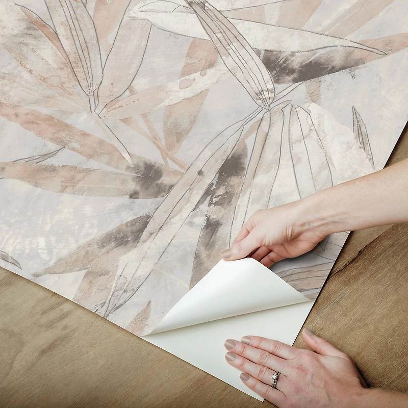 NuWallpaper Egypt Sherrod Neutral Bali Bamboo Peel & Stick Wallpaper