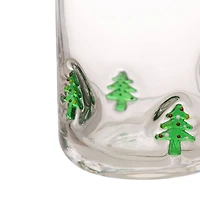 17oz. Clear Glass with Christmas Trees by Ashland®