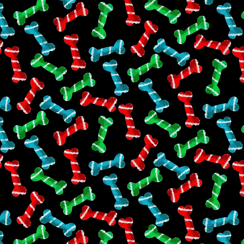 Fabric Editions Dog Bones Cotton Fabric