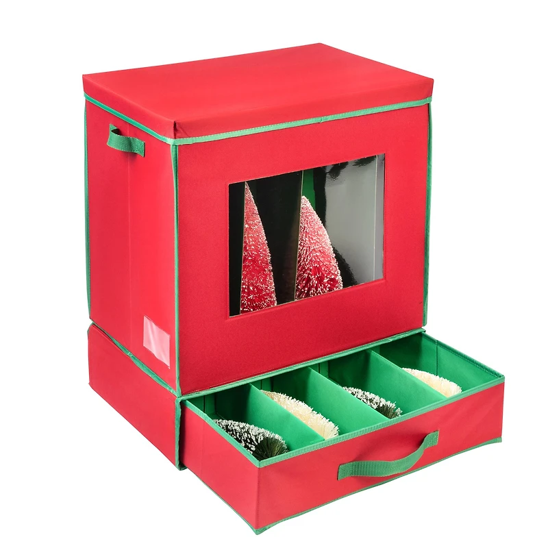 Honey Can Do Red Holiday Décor Box