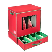 Honey Can Do Red Holiday Décor Box