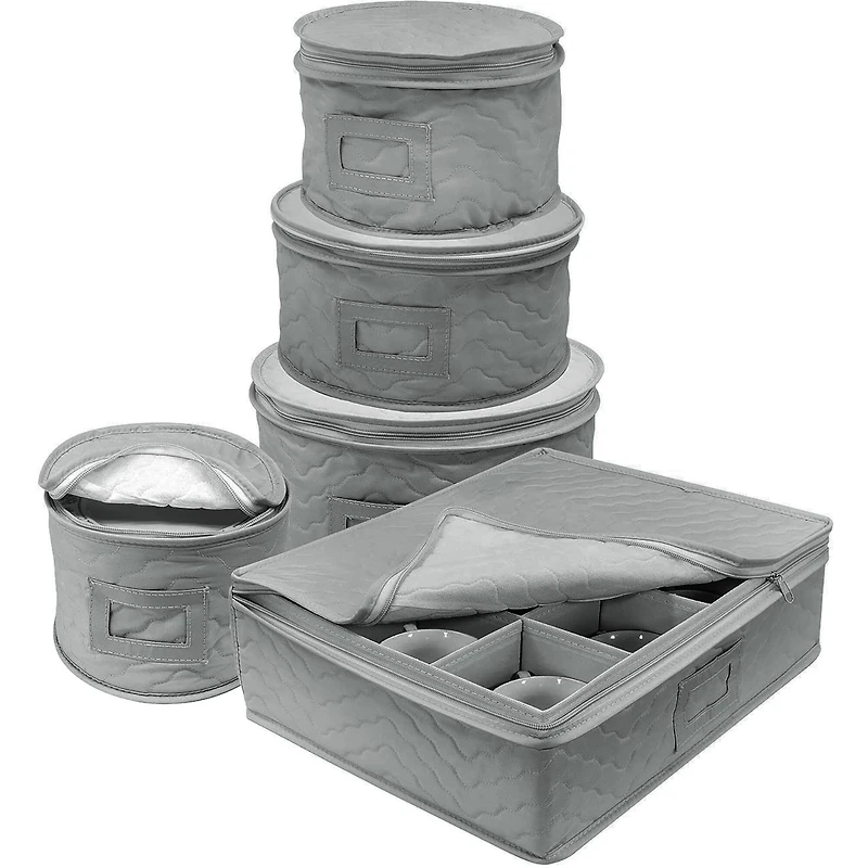 Sorbus 5-Piece Dinnerware Storage Set