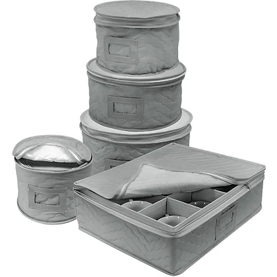 Sorbus 5-Piece Dinnerware Storage Set