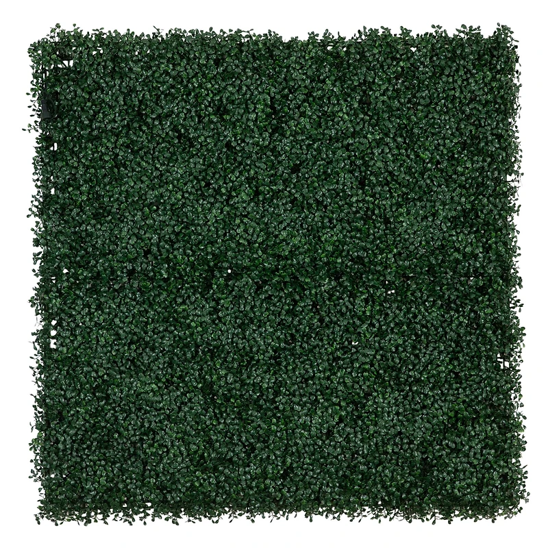 40" Pre-Lit Warm White LED Boxwood Artificial Living Wall Panel