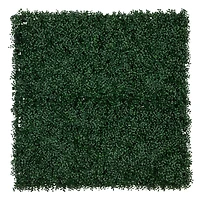 40" Pre-Lit Warm White LED Boxwood Artificial Living Wall Panel