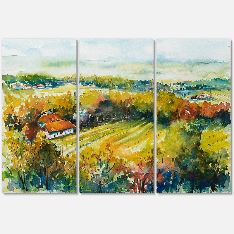 Designart - Rural Autumn Landscape