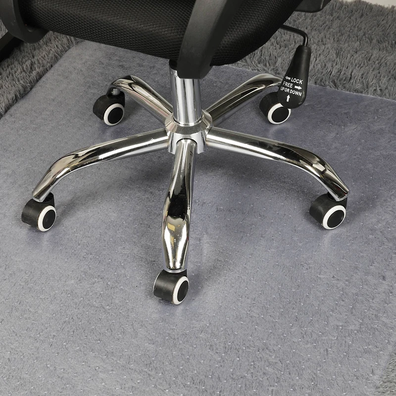 Mind Reader 47.5" Clear Rolling Chair Carpet Protection Mat