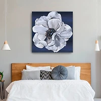 Blue White Floral IV Canvas Giclee