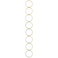 12 Pack:  Gold Large Metal Loop Beads, 22mm by Bead Landing™