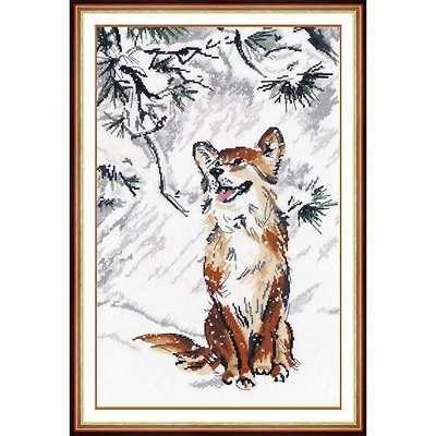 Oven The First Snow Was Falling Cross Stitch Kit