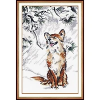 Oven The First Snow Was Falling Cross Stitch Kit