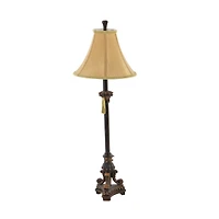 31" Antique Bronze Polystone Tuscan Buffet Lamp