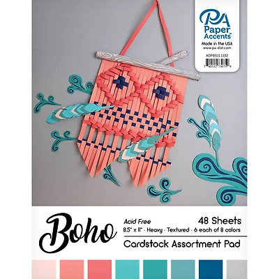 PA Paper™ Accents Boho Assortment Cardstock Paper Pad, 8.5" x 11"