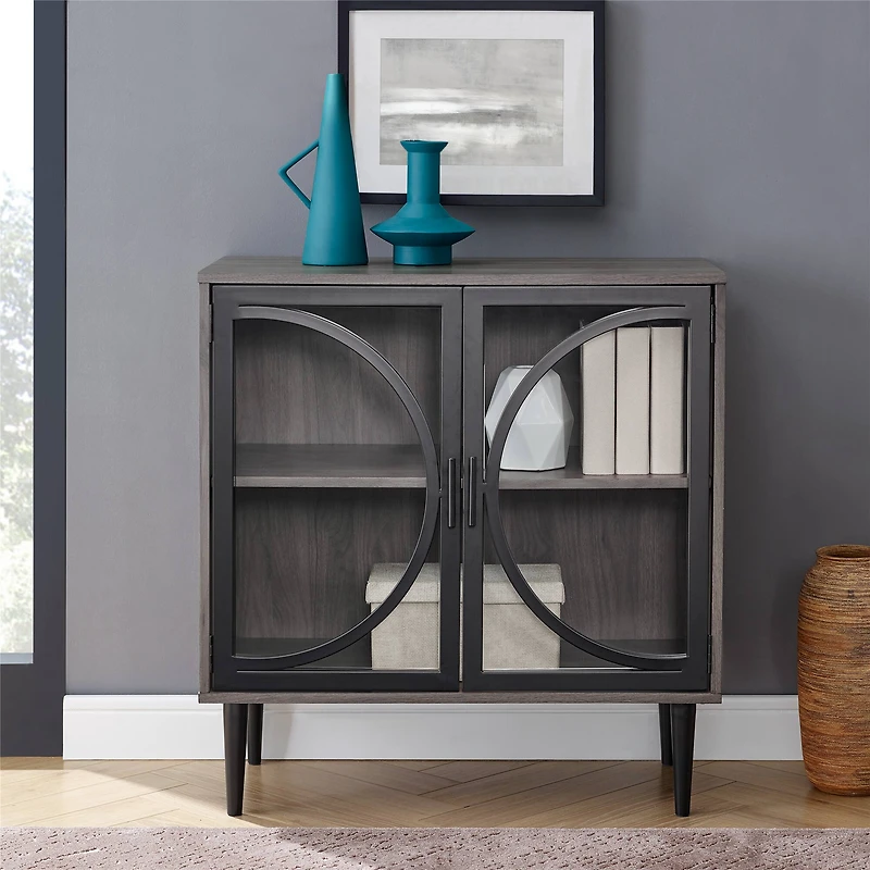 Walker Edison 30" Slate Grey Industrial Storage Cabinet