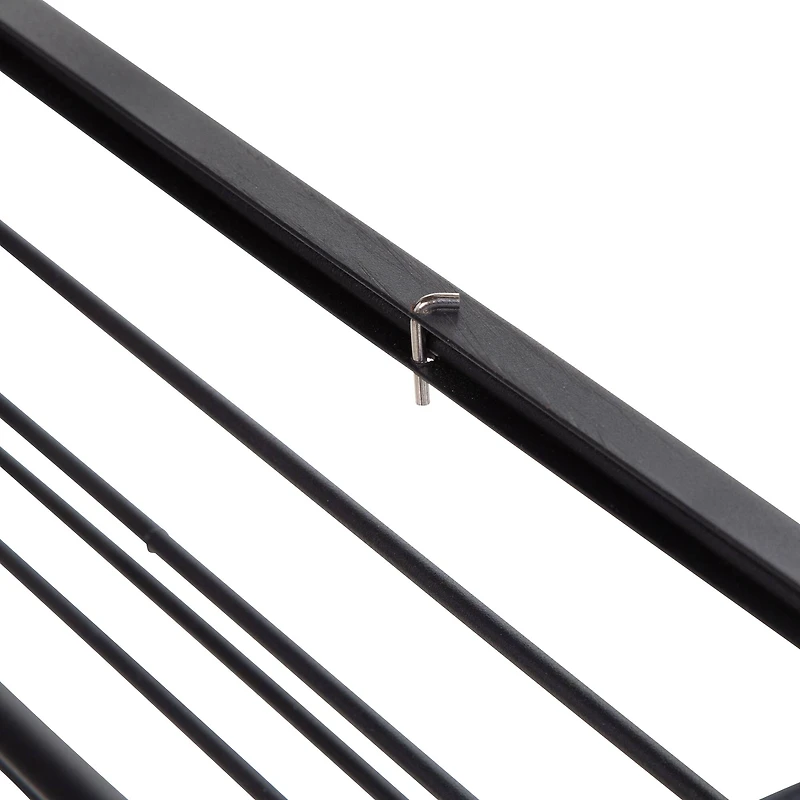 Honey Can Do Black & Natural 3-Tier Slim Rolling Cart