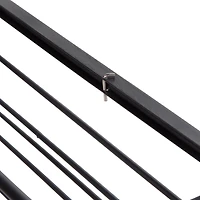 Honey Can Do Black & Natural 3-Tier Slim Rolling Cart