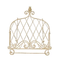 Hello Honey® Cream Finish Metal Cookbook Holder with Bird