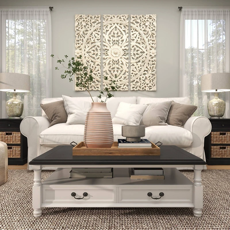 15" Pink Whitewashed Ribbed Terra Cotta Vase