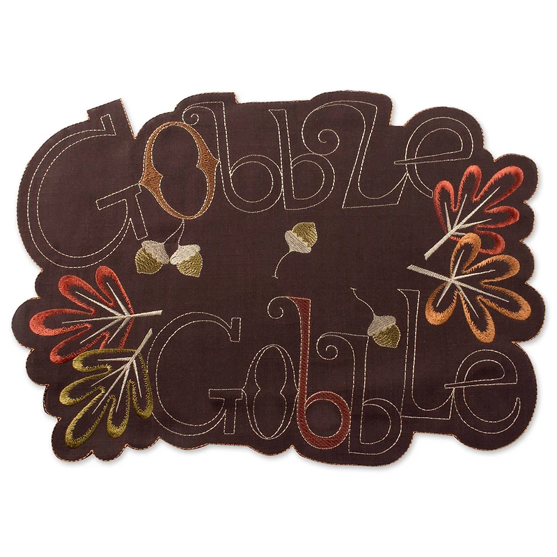 DII® Gobble Gobble Embroidered Placemat (Set of 4)
