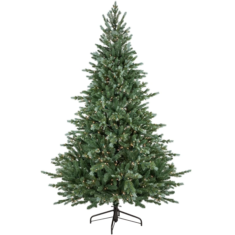 7ft. Pre-Lit Real Touch™ Blue Spruce Artificial Christmas Tree, Clear Lights