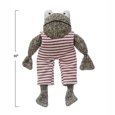 Hello Honey® 10" Cotton Frog in Striped Suit