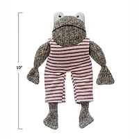 Hello Honey® 10" Cotton Frog in Striped Suit