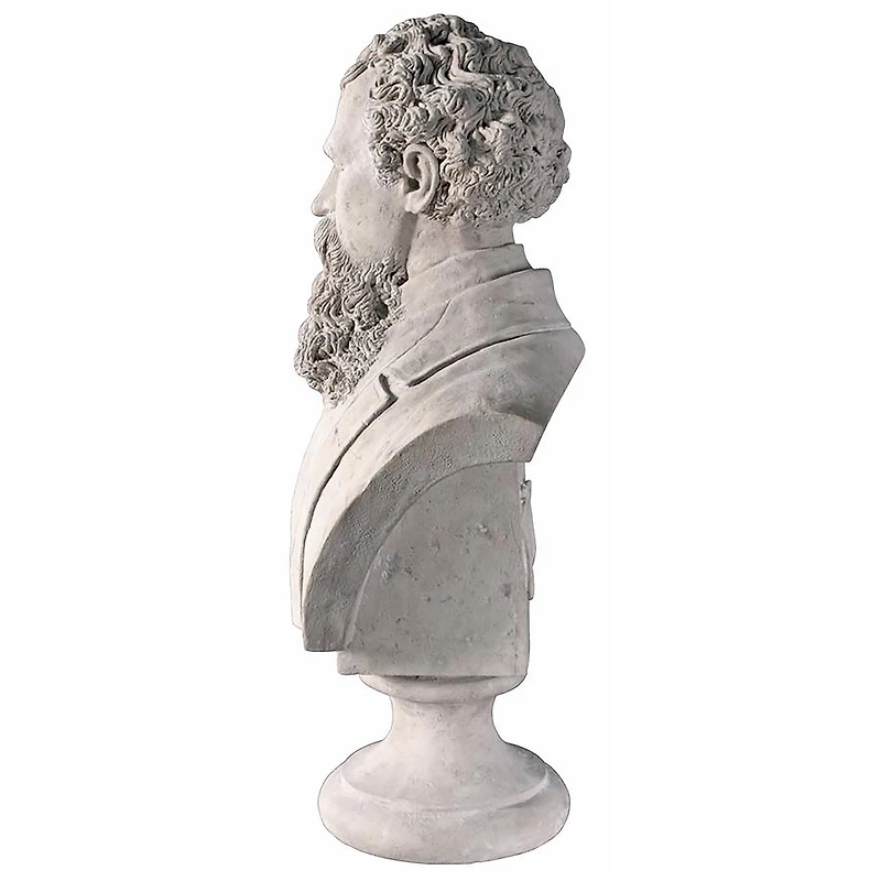 Design Toscano 30" Charles Dickens Sculptural Bust