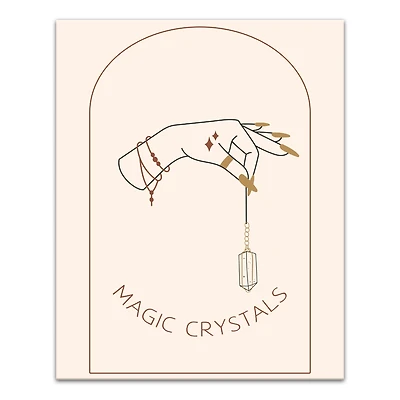 Magic Crystals 8 24" x 30" Canvas Wall Art