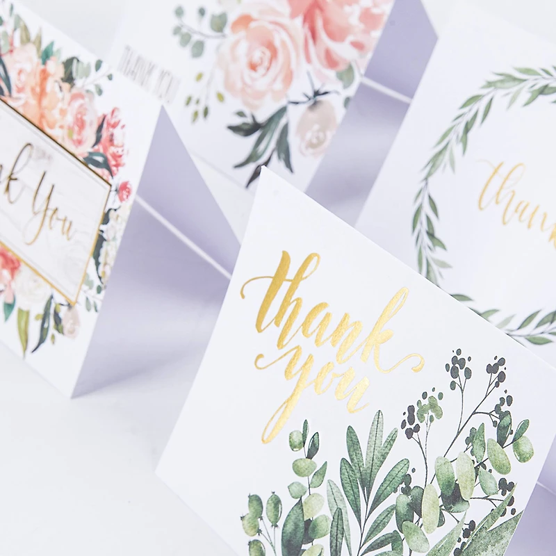 Floral Thank You Cards & Envelopes by Recollections™, 4.25" x 5.5"