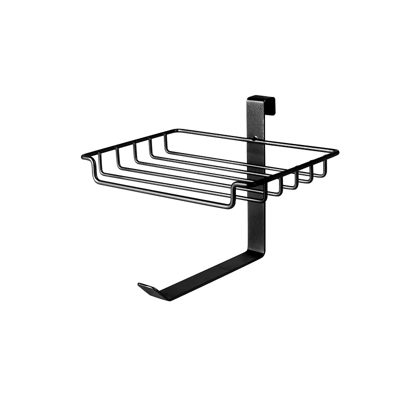 Bath Bliss Black Over the Tank Tissue Dispenser & Wipe Holder