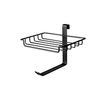 Bath Bliss Black Over the Tank Tissue Dispenser & Wipe Holder