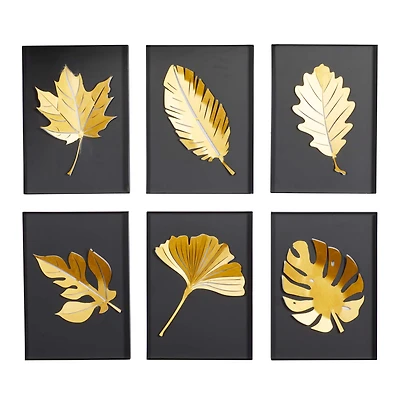 Black Contemporary Metal Wall Décor Set