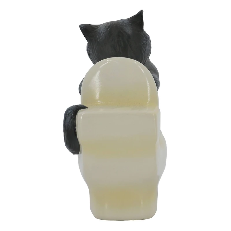6" Cheshire Cat on a Toilet Tabletop Décor by Ashland®