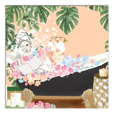 Tub Girl Canvas Wall Art