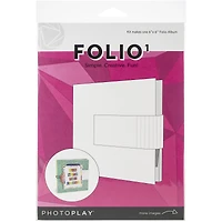 Photoplay™ White 6" x 6" Folio