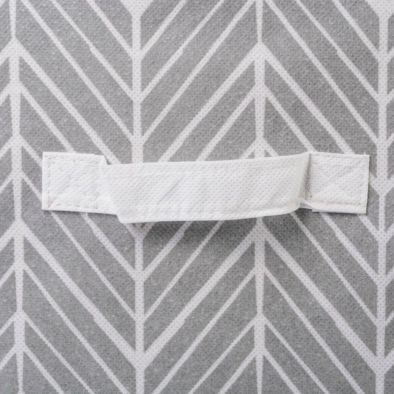 DII® 13" Gray Herringbone Square Non-Woven Fabric Cubes, 2ct.