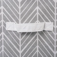 DII® 13" Gray Herringbone Square Non-Woven Fabric Cubes, 2ct.