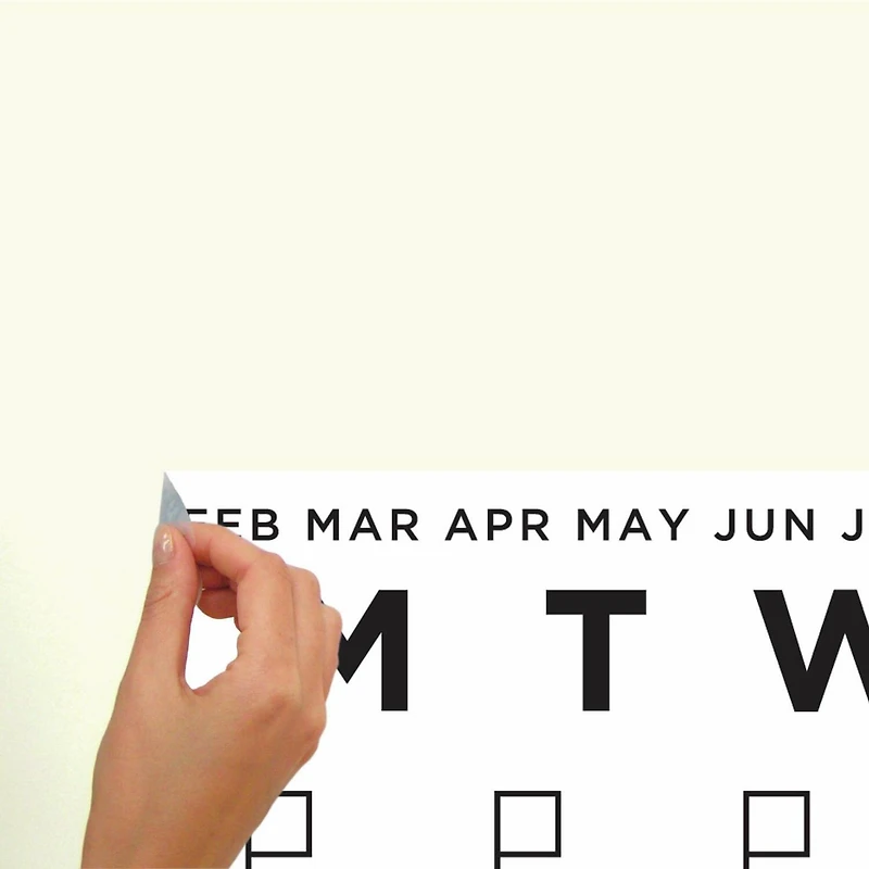RoomMates Dry Erase Calendar Peel & Stick Giant Decal Set