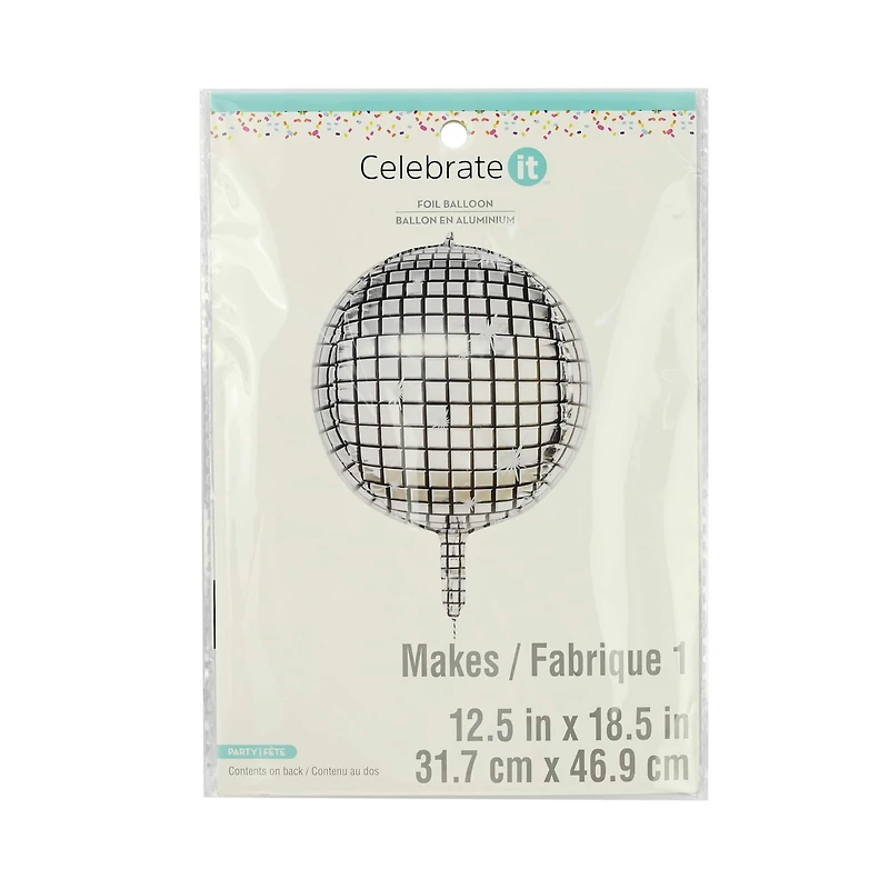 12.5" Disco Ball Foil Balloon by Celebrate It™