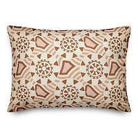 Earthtone Medallion 14" x 20" Throw Pillow