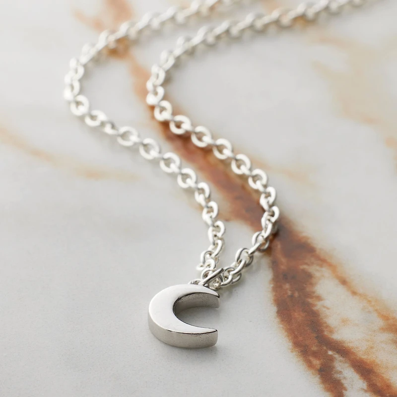 Sterling Silver Moon Icon Charm by Bead Landing™