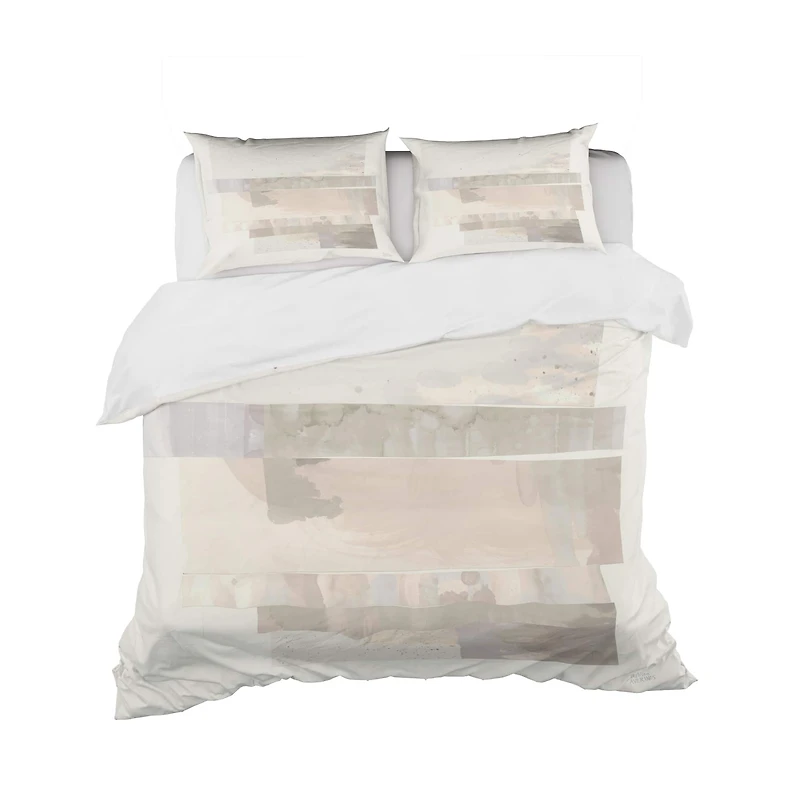 Designart 'Geometric Neutral Form I' Geometric Bedding Set